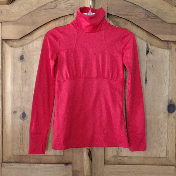 Athleta Tops - Athleta XXS  turtle neck fleece lined fitted shirt like new